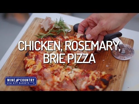From Larry's Kitchen - Chicken, Rosemary, Brie Pizza