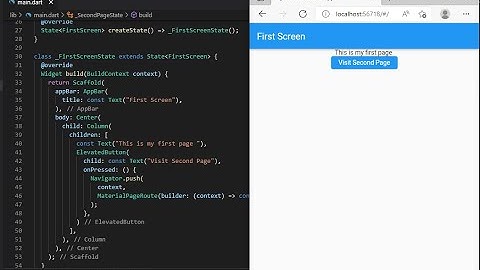 Flutter Mobile Apps   How to Navigate from one screen to another screen in flutter mobile apps