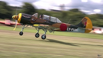 Jaw-Dropping YAK52 Airshow Performance: Engine Start, Takeoff, and Stunning Aerial Stunts!