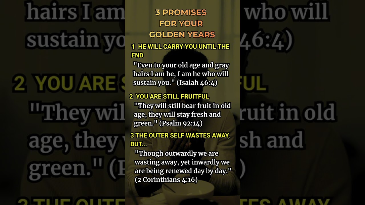Scared of Getting Old? Read This Promise 👵