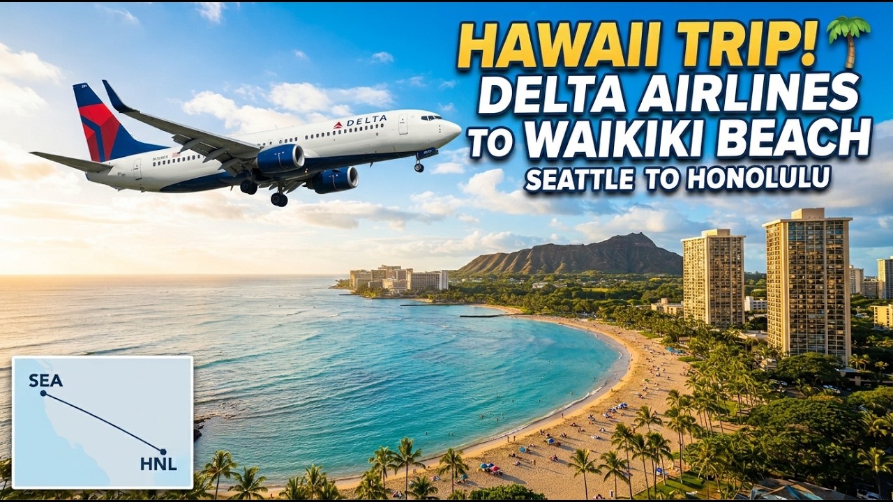 Seattle to Honolulu, Hawaii Hotel Hyatt Regency Waikiki Beach Resort 4*, ep5 - travel calatorie vlog