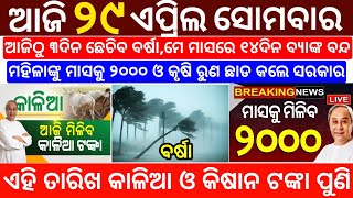 today's morning news odisha/29 April 2024/heavy to heavy rain/odisha news today/odisha samachar