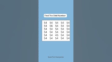 Number Game : 54 #odd #numbergame #maths #oddoneoutforkids