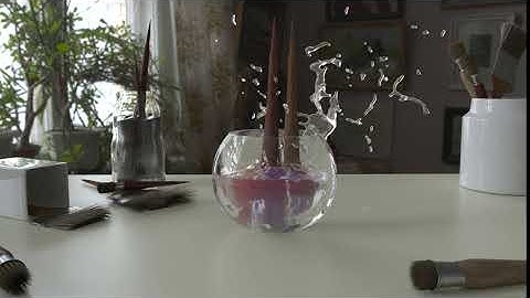 Watercolor Splash - Houdini Simulation