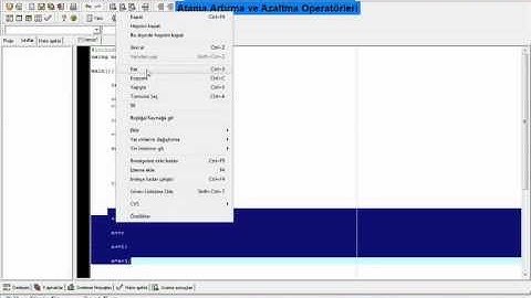 C++Atama,Arttırma ve Azaltma Operatörleri