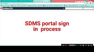 SDMS portal sign in process