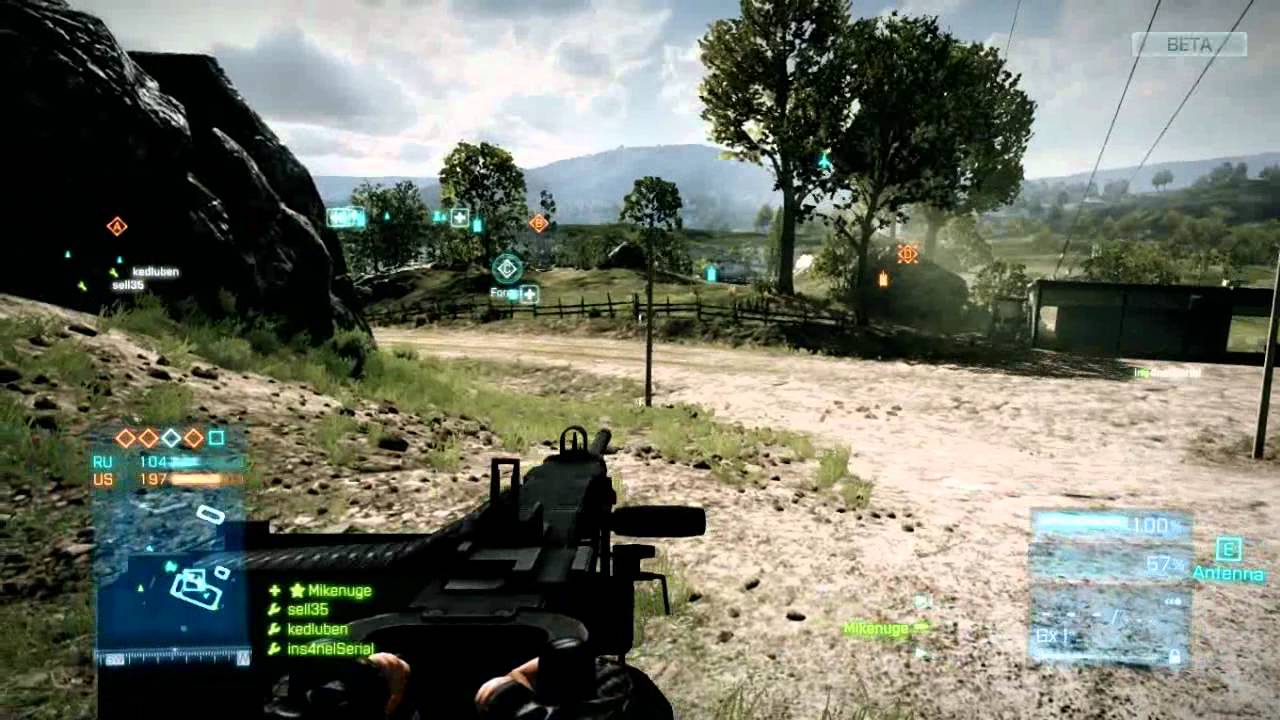 Battlefield 3 Beta Caspain Border Gameplay - 32 vs 32 Players !