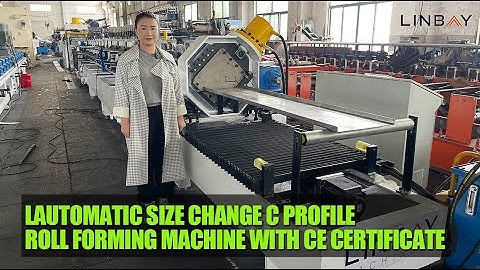 Linbay-Automatic size change C profile roll forming machine with CE certificate
