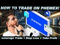 Phemex trading tutorial leverage trade crypto  how to set a stop loss