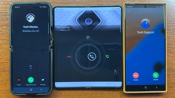 Samsung Z Flip 5 vs Z Fold 5 vs S23 Ultra WhatsApp, Viber, Signal Incoming Call