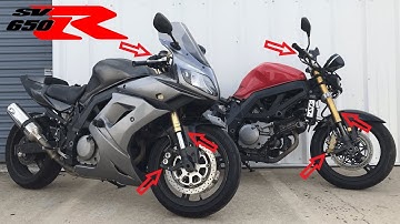 Suzuki SV650 GSXR Front End Swap Variations (GSX-R 600 / 750 / 1000 Forks On An SV650 / SV1000)