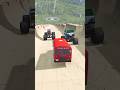 Hotel Bus vs Two Monster Trucks Stairs Ramp Car Game Hotel Bus vs Two Monster Trucks Stairs Ramp Car Game