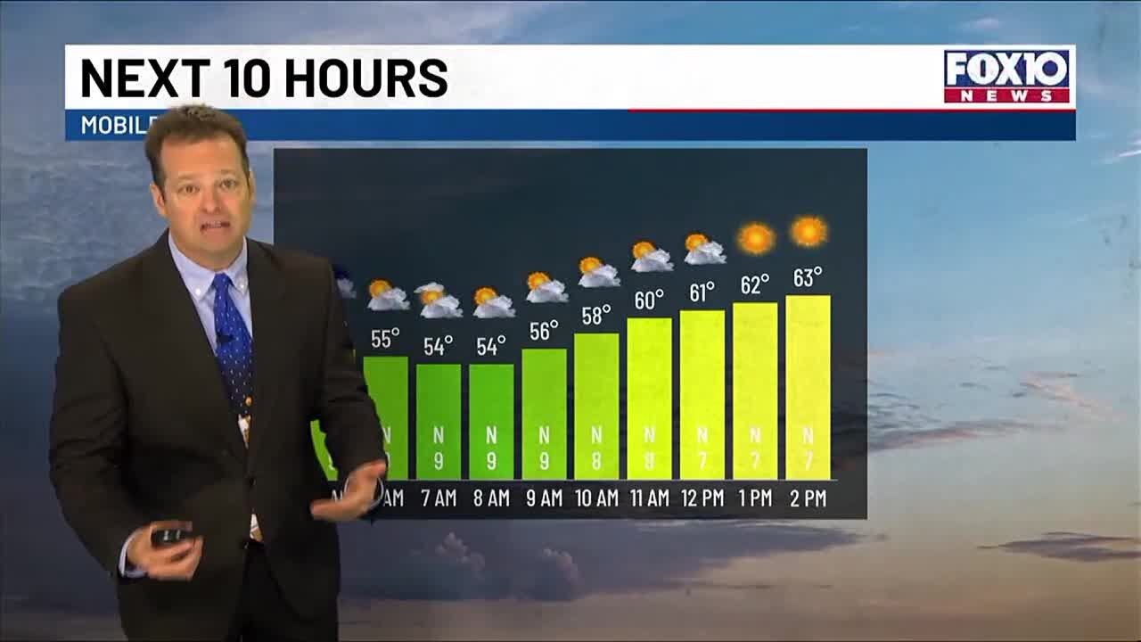 Cooler air moving in today - YouTube