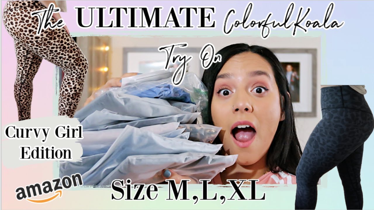 👀Ultimate  Legging Try On FOR CURVY GIRLS! Trying EVERY Colorfulkoala  Bottom! Activewear 