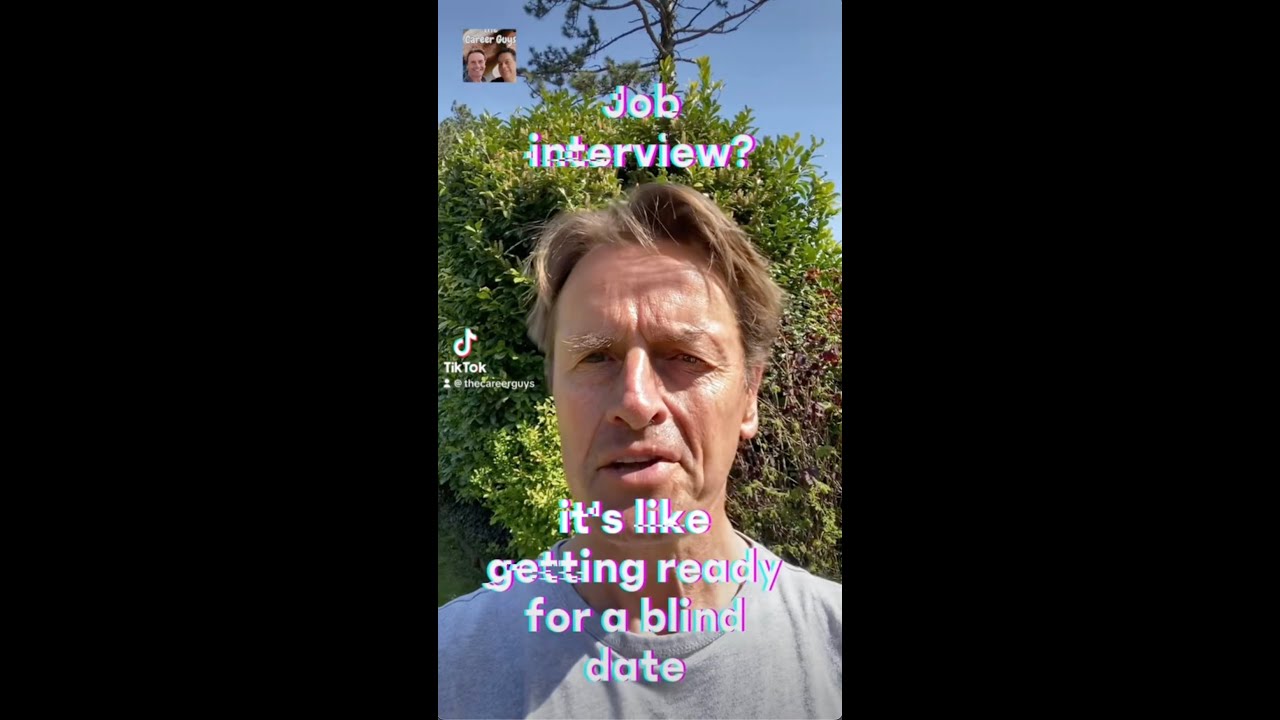 A job interview is like a blind date