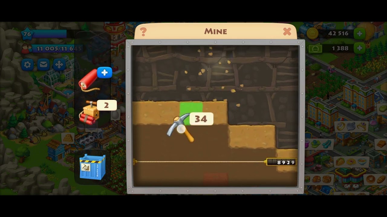 found treasure chest 🪙while detecting . township level76 YouTube