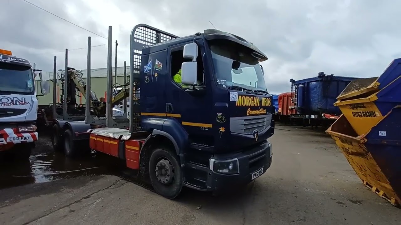 2011 Renault Premium 460 6x4 Drawbar Log Carrier Rigid Outfit, In auction Saturday 19th March 2022