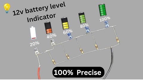 Simple 12V Battery Level Indicator Circuit #batteryindicator #battery #diy #amazing