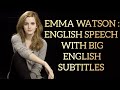 ENGLISH SPEECH | EMMA WATSON: Find Your Tribe ( English Subtitles)