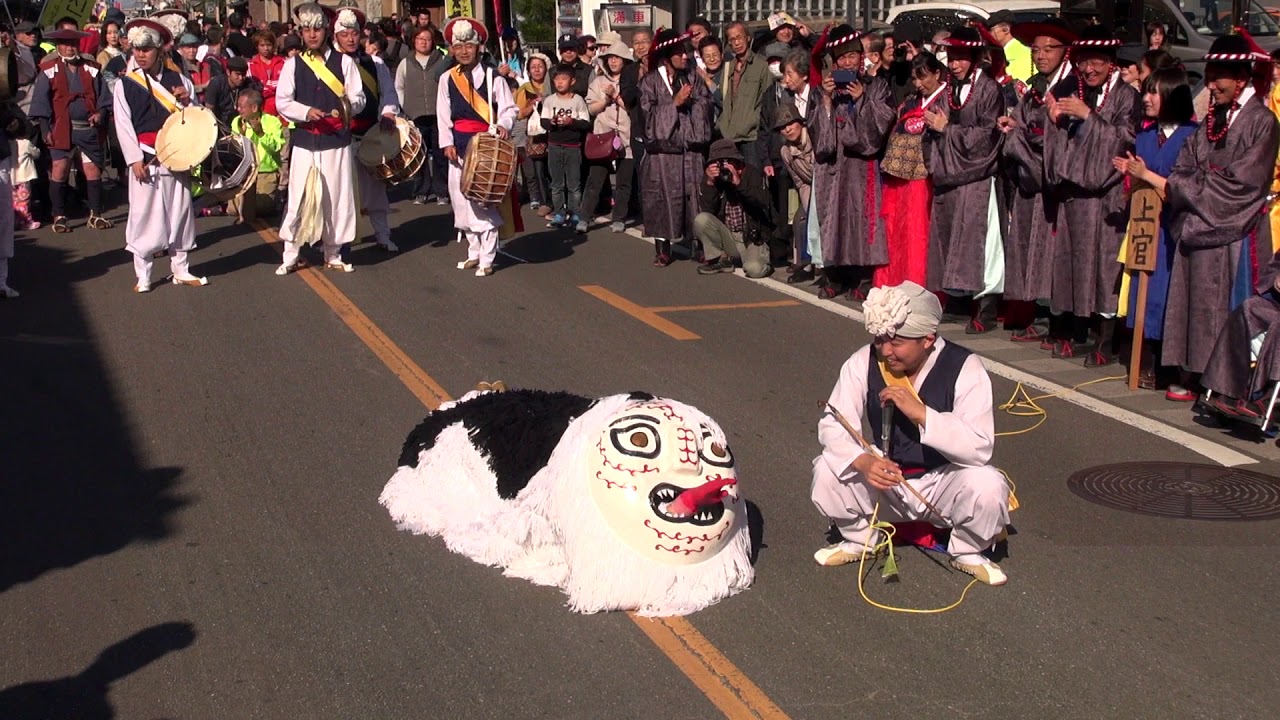 2019, in Japan 韓国の獅子舞　Korean Lion Dance　사자춤