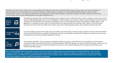 The Difference Between 32 Bit and 64 Bit Operating System