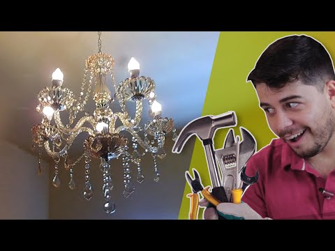 Vídeo: Como Pendurar Um Lustre