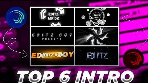 Top 6 Intro Preset On Alight Motion | How To Make Intro | Best Intro Preset | T TECHZ