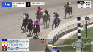 Gulfstream Park Carrera 1 - 18 de Abril 2024