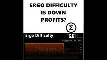 Ergo Difficulty Is Down - Profits?