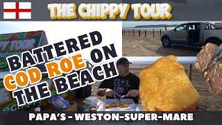 Chippy Review 28 - Papa's, Weston-super-Mare. Cod Roe and Fish And Chips On The Beach! by The Chippy Tour 747 views 7 days ago 9 minutes, 3 seconds