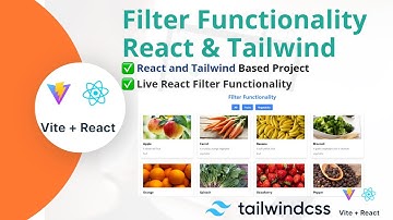 Build Dynamic Filters in React with Tailwind CSS - Full Tutorial || React and Tailwind project 2024