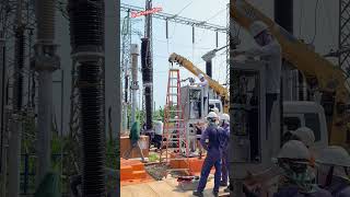 Team work installation new GCB 230kV