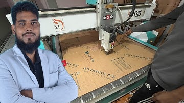 Acrylic cutting CNC machine me👍👍#maazranchi @Completeart
