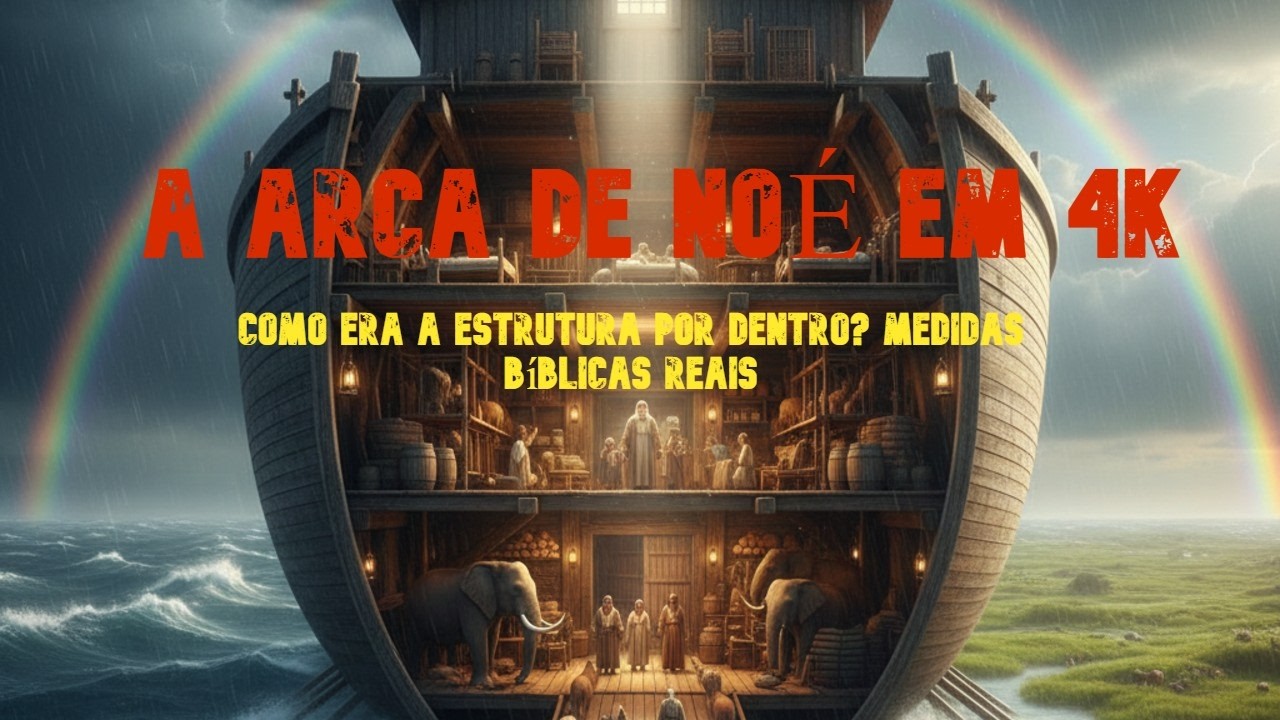 A ARCA DE NOÉ EM 4K: Como era a estrutura por dentro? (Medidas Bíblicas Reais) 🚢🌊