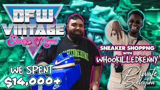 WE SPENT OVER $14,000 AT DFW VINTAGE SWAP MEET *WHOOKILLEDKENNY GOES SNEAKER SHOPPING*