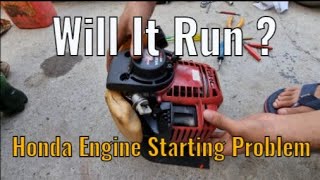 Honda grass cutter repair | Honda engine not starting problem fix !