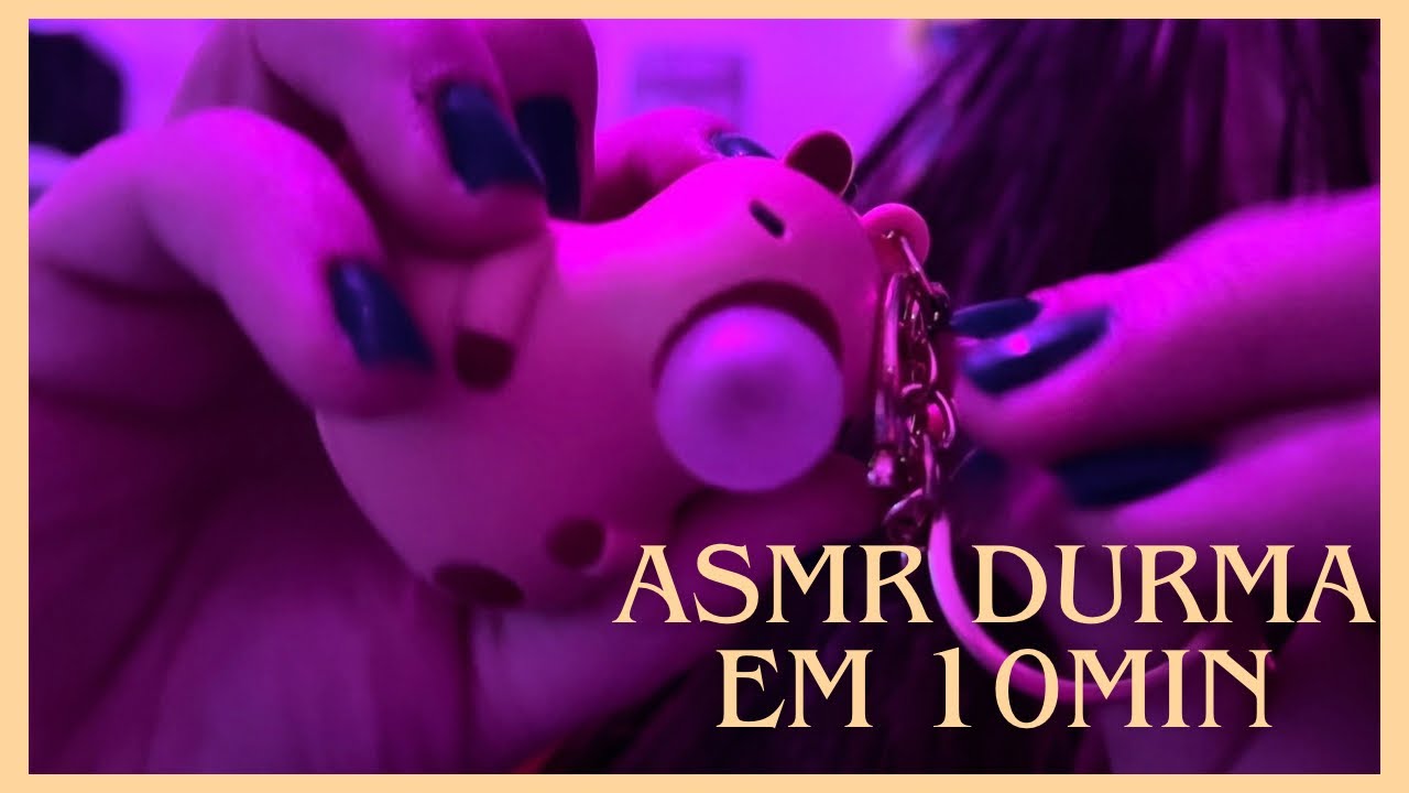 ASMR caseirinho - Durma em 10 minutos com objetos aleatórios 🍓🌟