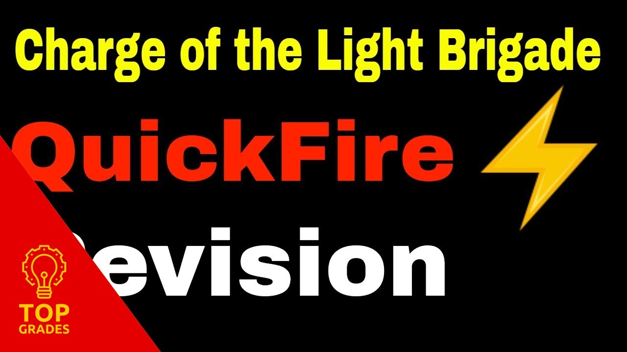 5 Key Quotes The Charge of the Light Brigade - YouTube