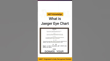 What is Jaeger Eye Chart? | Shorts | ANDT