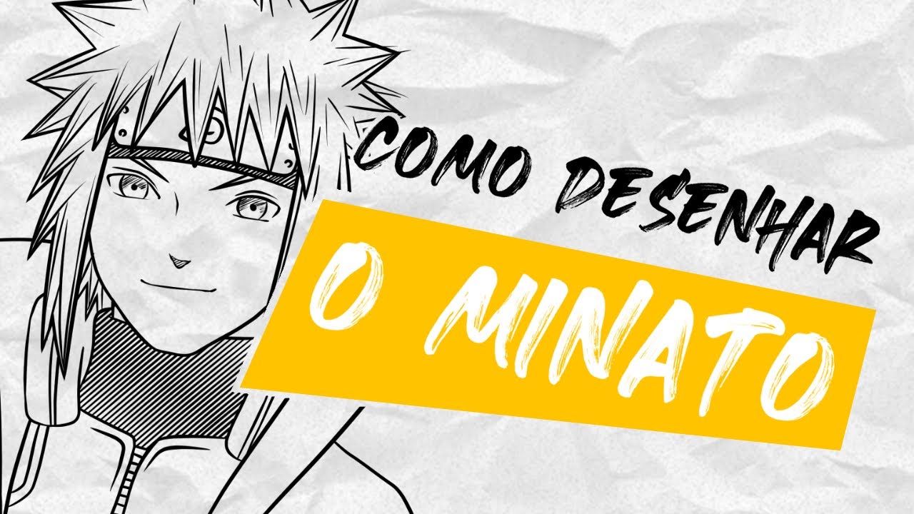 TUTORIAL COMO DESENHAR o MINATO HOKAGE passo a passo 