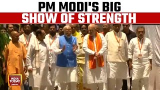 In Mega Show Of Strength, PM Modi Together With NDA Leaders In Varanasi | Lok Sabha Election 2024