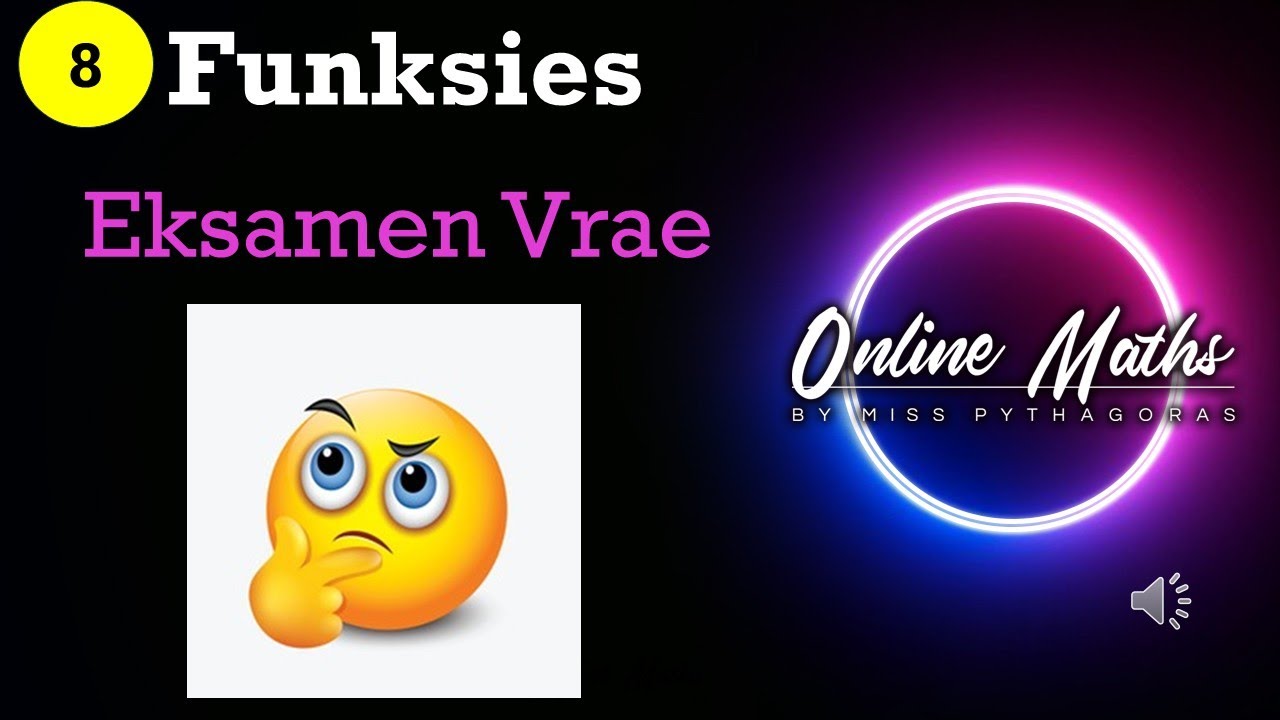 Funksies Graad8: L5 Eksamen Vrae