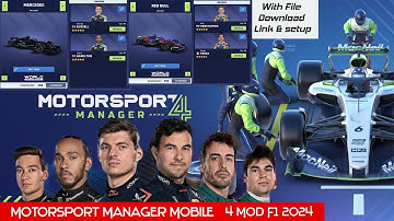 Motorsport Manager 4 Mod F1 2024 (Real Face & Name) Latest Mod Launched with Gameplay & Setup.