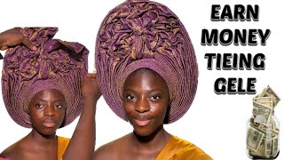 EARN MONEY TIEING GELE ( DETAILED TUTORIAL ). #howto #diy #topskills #makemoneyonline #earnmoney