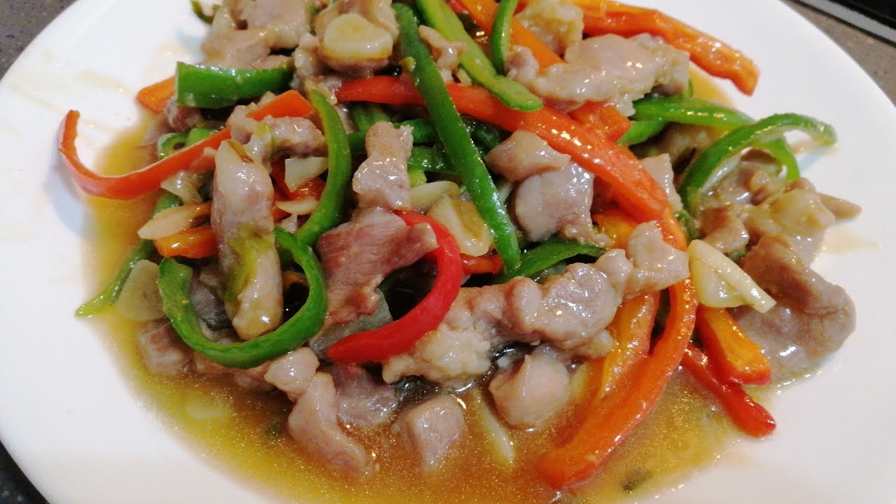 How to cookPork stir fry Chinese MealsMONAY CHANNEL YouTube