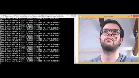 OpenCV 3D Facetracker