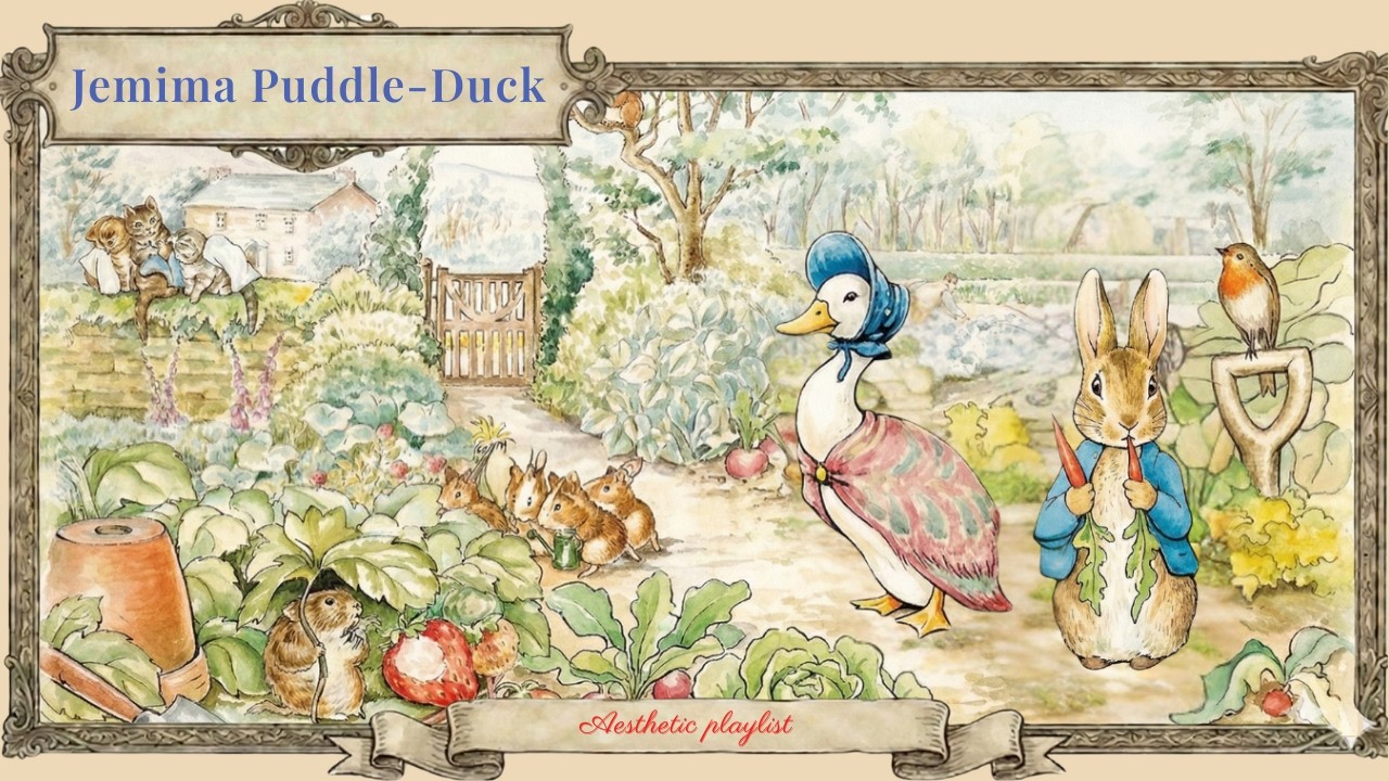 the tale of jemima puddle-duck | a page from a spring storybook (gentle instrumental music)