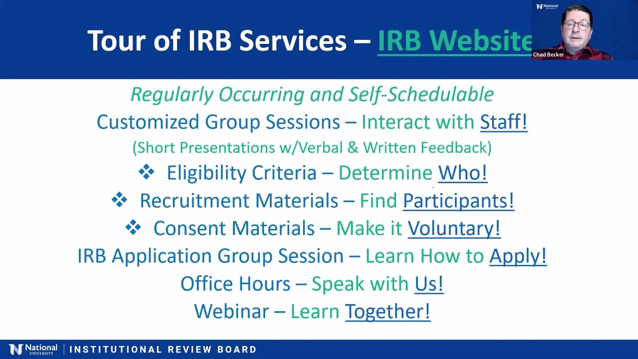 The NU IRB Application: Pre-Application Steps, Application Process, & Application Specifics-01-15-25
