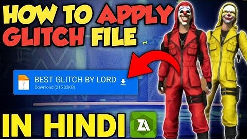 HOW TO APPLY GLITCH FILE❗WITH ZARCHIVER GLITCH FILE USE KAISE KARE❗HOW TO APPLY GLITCH FILE IN HINDI