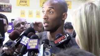 Lakers Practice: Kobe Bryant Reacts to Steve Blake's Surgery